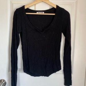 Joah Brown Ribbed Long Sleeve